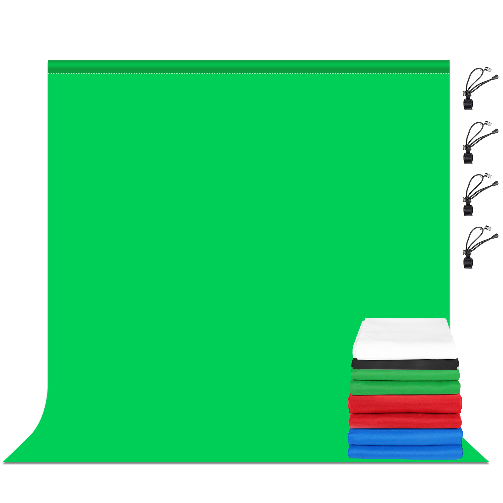 Green Screen Collapsible - PULUZ Kain Latar Belakang Fotografi 2m