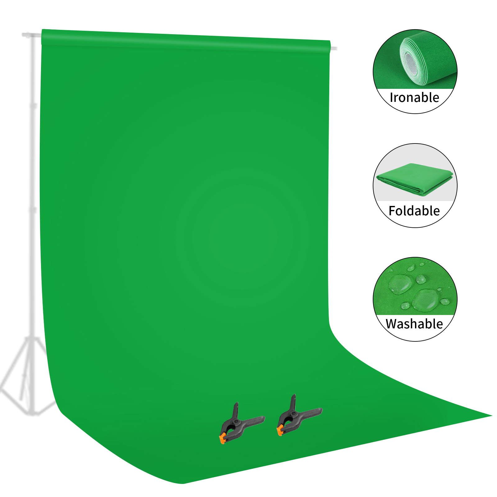 Green Screen Collapsible - Selens latar belakang layar hijau kunci