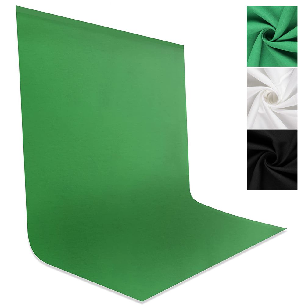 Green Screen Collapsible - Kain Latar Belakang Fotografi Halus Warna