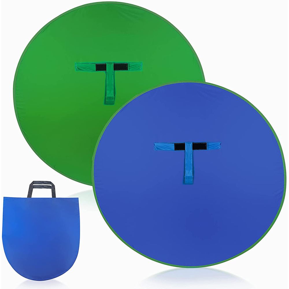 Green Screen Collapsible - Chromakey kursi fotografi portabel, latar belakang