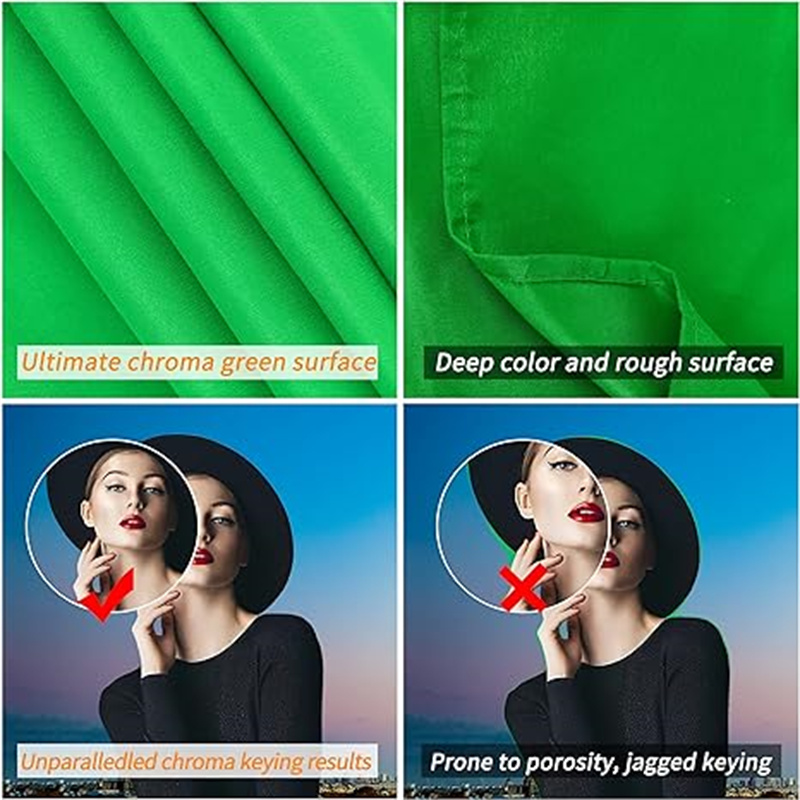 Kain Latar Belakang GAINVANE P - Green Screen Collapsible ulasan dan harga