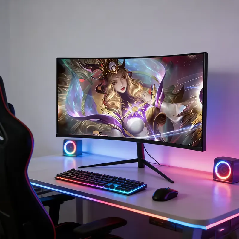 Monitor Lengkung FY 4K 240Hz L - Gaming Monitor Curved ulasan dan harga