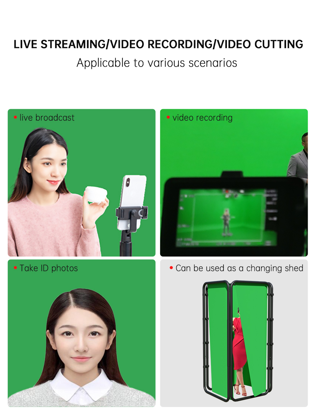 Rangka Stand Latar Belakang SH - Green Screen Collapsible ulasan dan harga