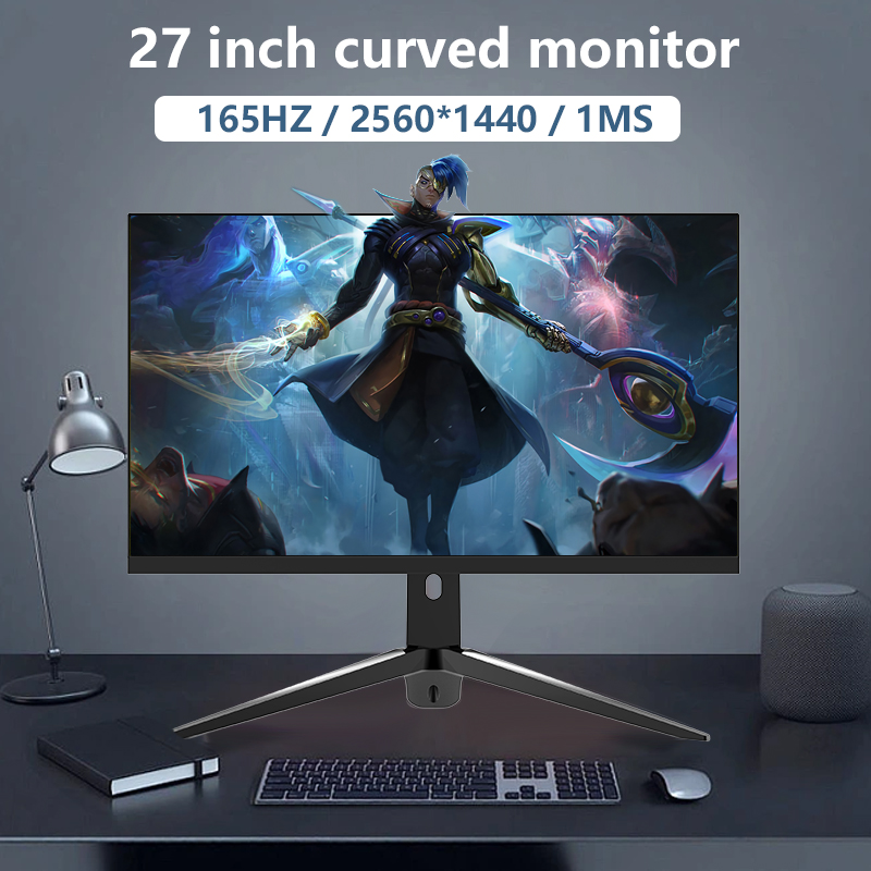 Monitor PC Gaming QHD 27 Inci  - Gaming Monitor Curved ulasan dan harga